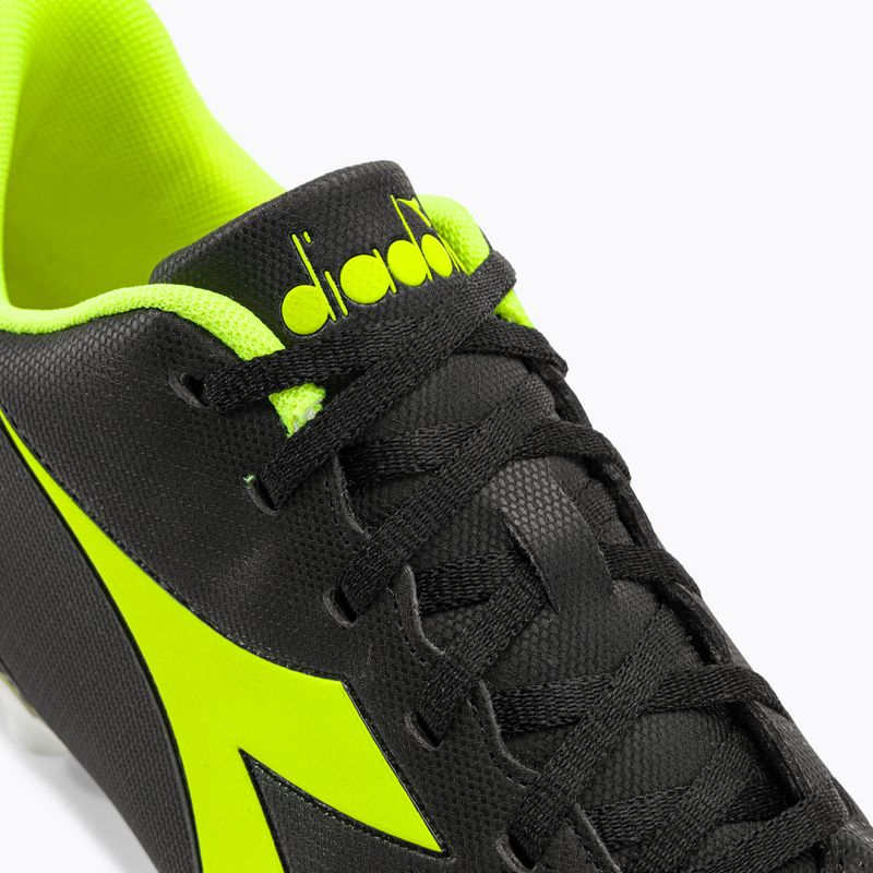 Bărbați Diadora Pichichi 6 MG14 negru/galben fi dd/alb ghete de fotbal alb/negru 8