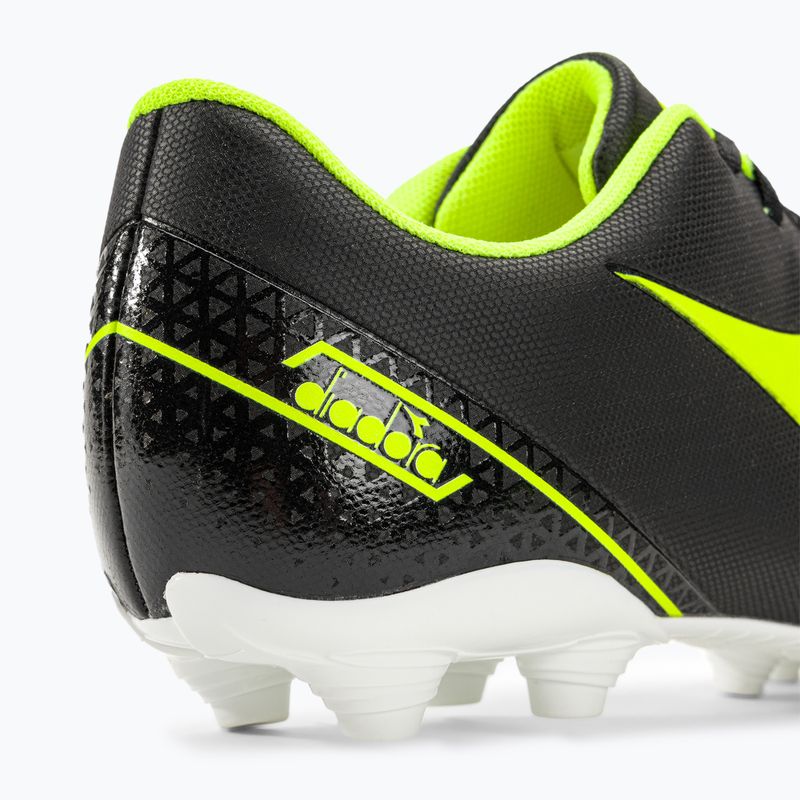 Bărbați Diadora Pichichi 6 MG14 negru/galben fi dd/alb ghete de fotbal alb/negru 9