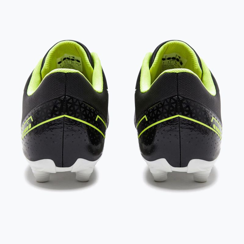 Bărbați Diadora Pichichi 6 MG14 negru/galben fi dd/alb ghete de fotbal alb/negru 12