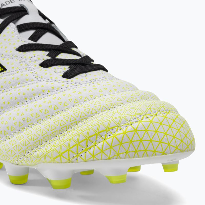Ghete de fotbal Diadora Brasil Elite Tech GR ITA LPX pentru bărbați, alb/negru/galben-fluo 7