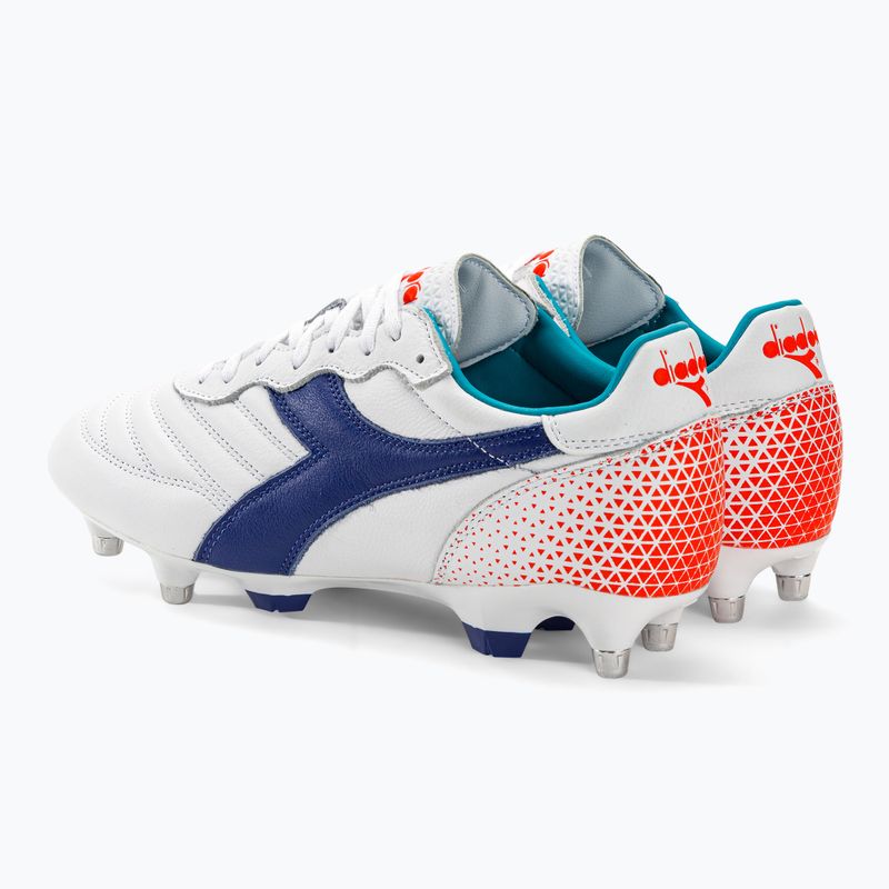 Ghete de fotbal pentru bărbați Diadora Brasil GR LT+ MPH alb/marin 3