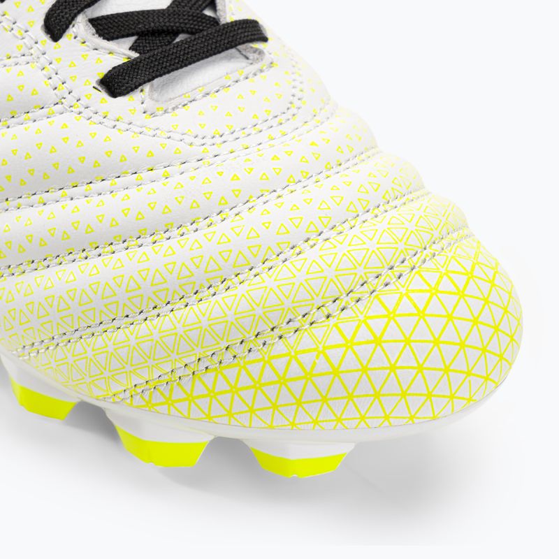Ghete de fotbal pentru copii Diadora Brasil Elite GR LT LPU Y alb/negru/galben-fluo 7