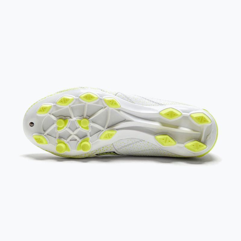 Ghete de fotbal pentru copii Diadora Brasil Elite GR LT LPU Y alb/negru/galben-fluo 14