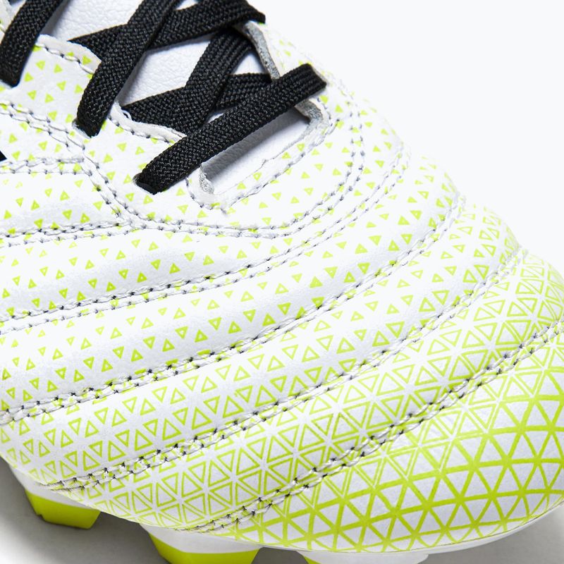 Ghete de fotbal pentru copii Diadora Brasil Elite GR LT LPU Y alb/negru/galben-fluo 15