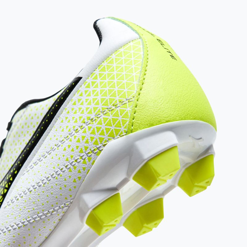 Ghete de fotbal pentru copii Diadora Brasil Elite GR LT LPU Y alb/negru/galben-fluo 16