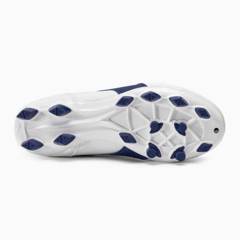 Cizme de fotbal pentru copii Diadora Brasil 2 R LPU JR alb/marin 5