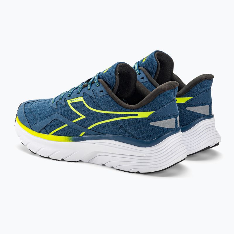 Pantofi de alergare pentru bărbați Diadora Equipe Nucleo bl opal/evening primrose/alb 3