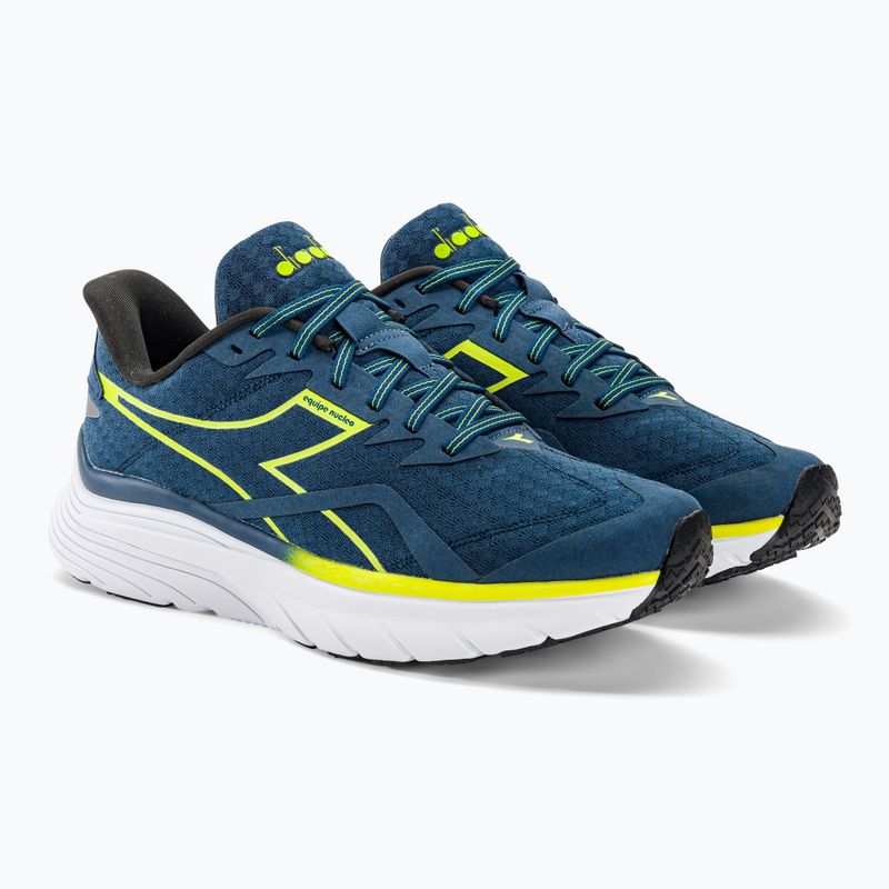Pantofi de alergare pentru bărbați Diadora Equipe Nucleo bl opal/evening primrose/alb 4