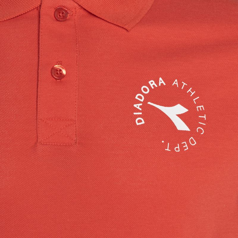 Tricou polo pentru bărbați Diadora Essential Sport rosso cayenne 3