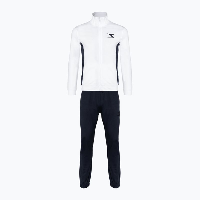 Trenung pentru bărbați Diadora Tracksuit FZ Core bianco ottico