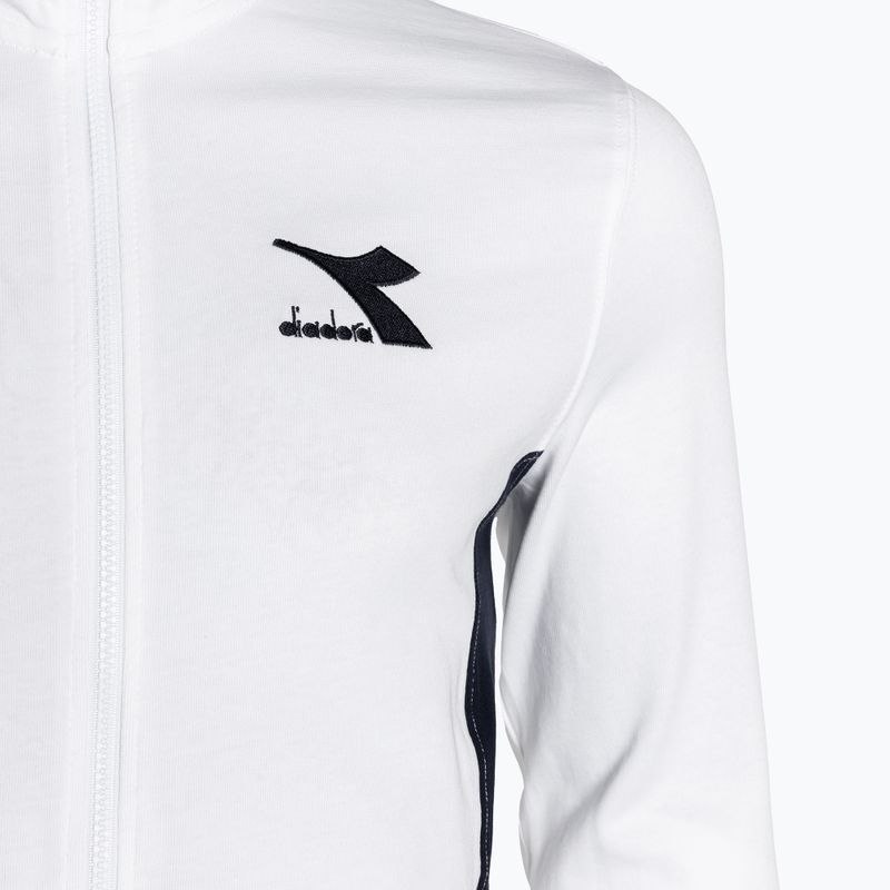Trenung pentru bărbați Diadora Tracksuit FZ Core bianco ottico 9