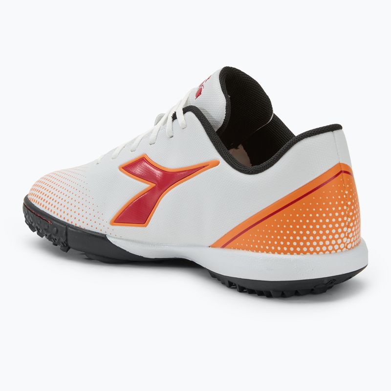 Încălțăminte de fotbal pentru bărbați Diadora Pichichi 7 TFR white/chili pepper/russet orange 3