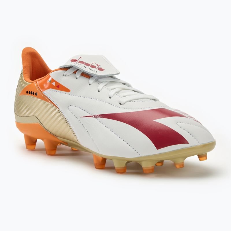 Încălțăminte de fotbal pentru bărbați Diadora Maximus Elite ITA T SLX white/chili pepper/russet orange