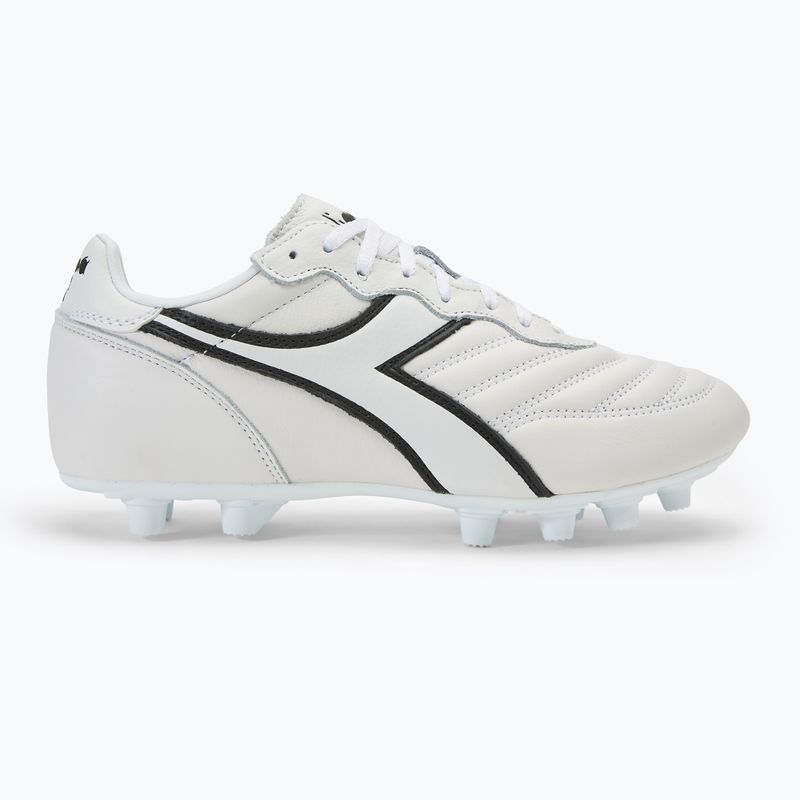 Încălțăminte de fotbal pentru bărbați Diadora Brasil LT+ MDPU white/black 2