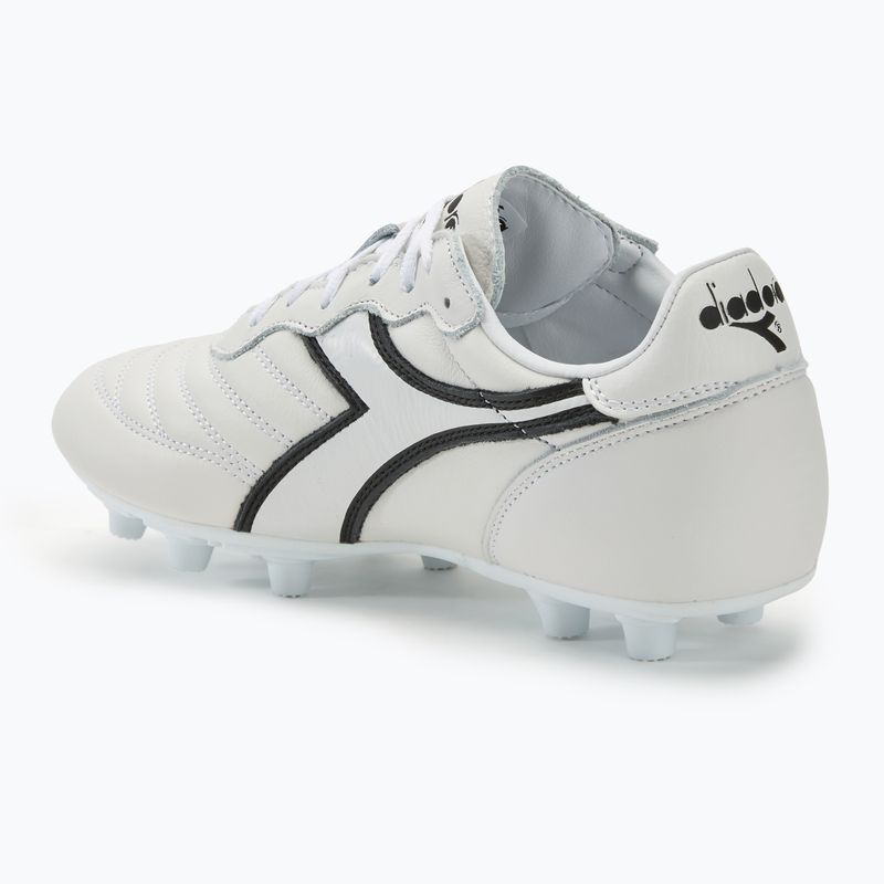 Încălțăminte de fotbal pentru bărbați Diadora Brasil LT+ MDPU white/black 3