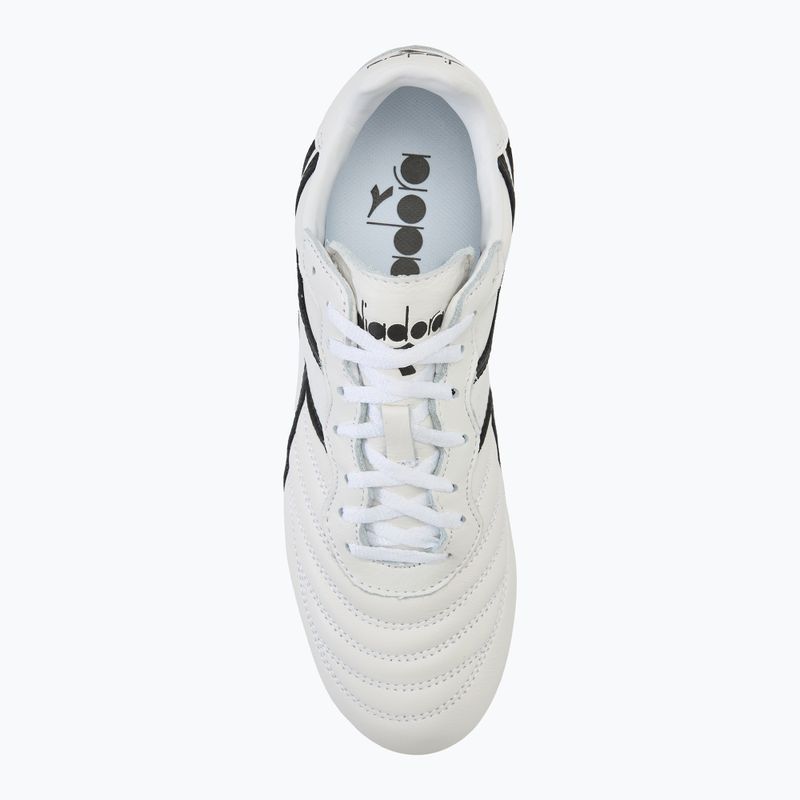 Încălțăminte de fotbal pentru bărbați Diadora Brasil LT+ MDPU white/black 5