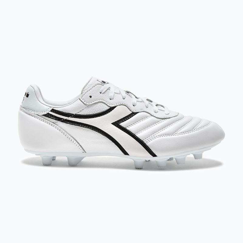 Încălțăminte de fotbal pentru bărbați Diadora Brasil LT+ MDPU white/black 8