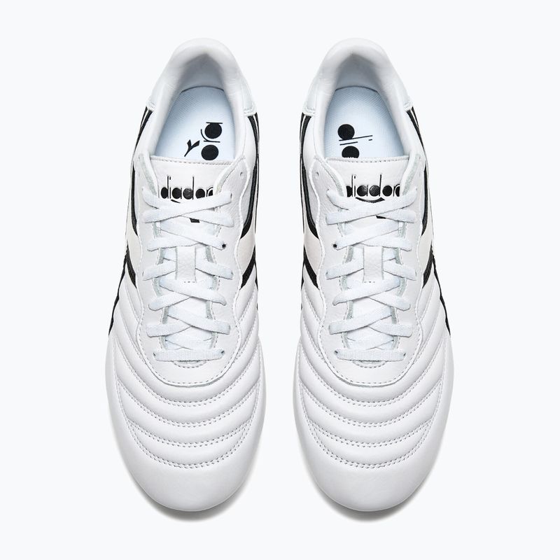 Încălțăminte de fotbal pentru bărbați Diadora Brasil LT+ MDPU white/black 10