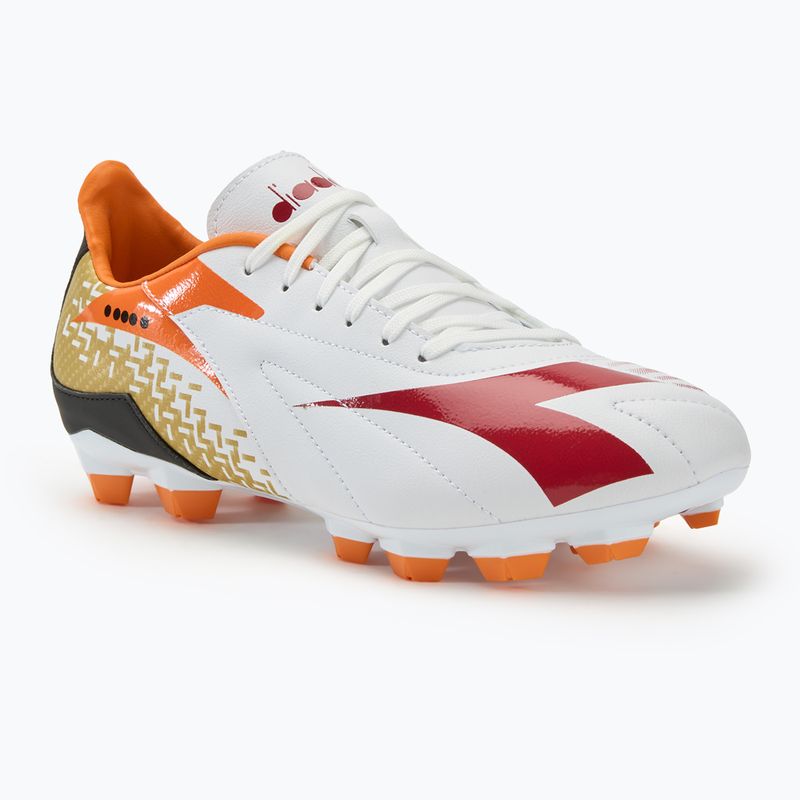 Încălțăminte de fotbal pentru bărbați Diadora Maximus Elite R LPU white/chili pepper/russet orange