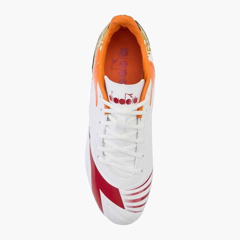 Încălțăminte de fotbal pentru bărbați Diadora Maximus Elite R LPU white/chili pepper/russet orange 5