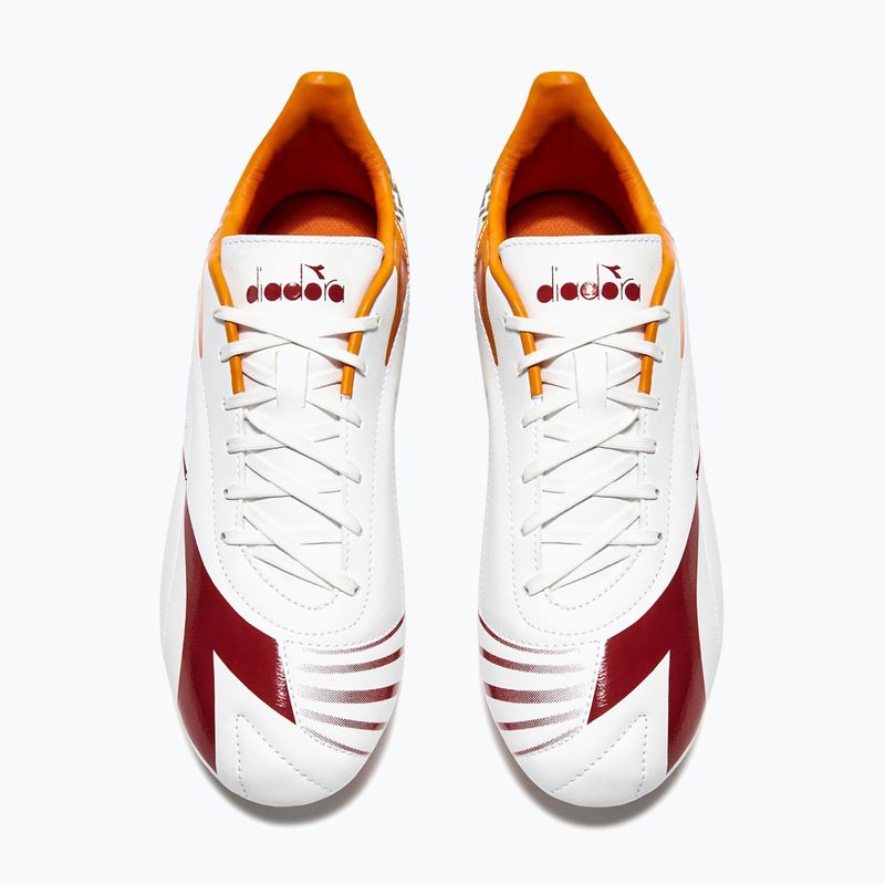 Încălțăminte de fotbal pentru bărbați Diadora Maximus Elite R LPU white/chili pepper/russet orange 10