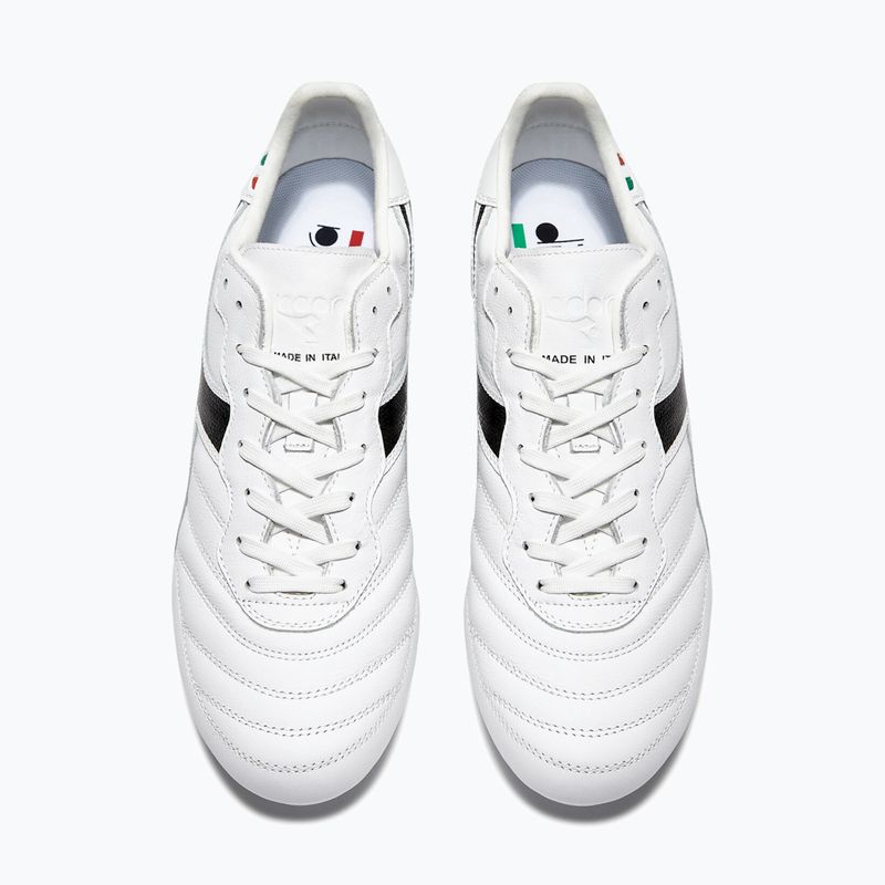 Încălțăminte de fotbal pentru bărbați Diadora Maximus ITA OG LT+ MDPU white/black 10