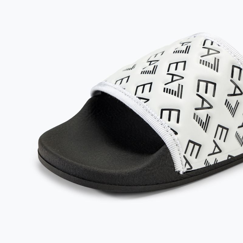 EA7 Emporio Armani Water Sports All Over flip-flops alb/negru 7