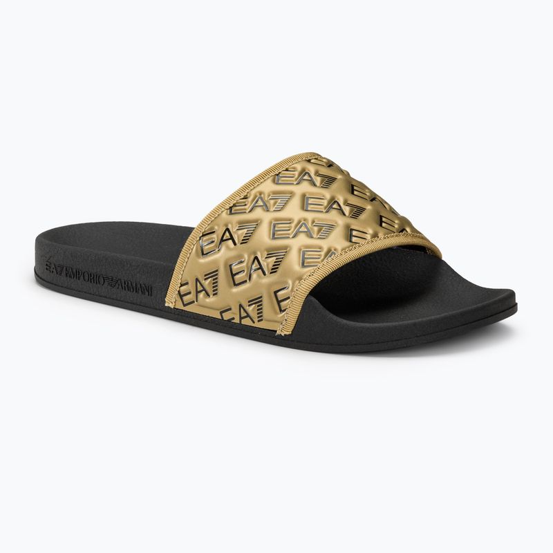 EA7 Emporio Armani Water Sports All Over flip-flops negru/auriu