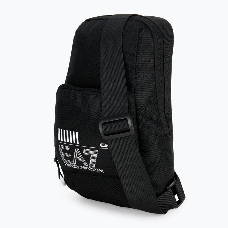 Borsetă EA7 Emporio Armani Train Core 2,5 l black/white logo 2