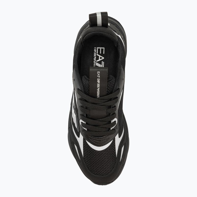 EA7 Emporio Armani Ace Runner triplu negru/argintiu pantofi Emporio Armani Ace Runner triplu negru/argintiu 5