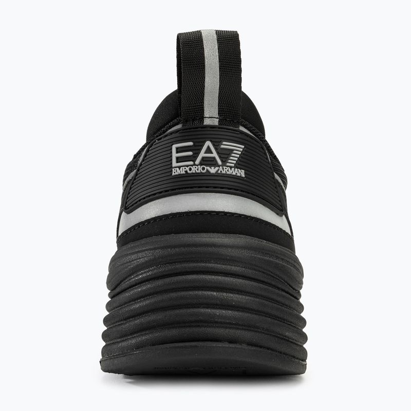 EA7 Emporio Armani Ace Runner triplu negru/argintiu pantofi Emporio Armani Ace Runner triplu negru/argintiu 6