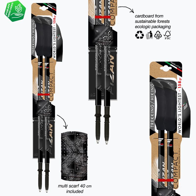 Bețe de trekking Fizan Compact MS black 6