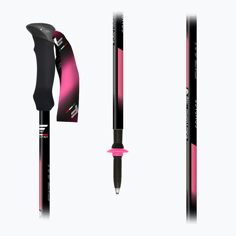 Bețe de trekking  Fizan Compact Tech pink 5