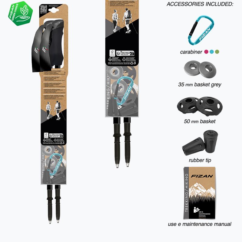 Bețe de trekking  Fizan Compact orange 7