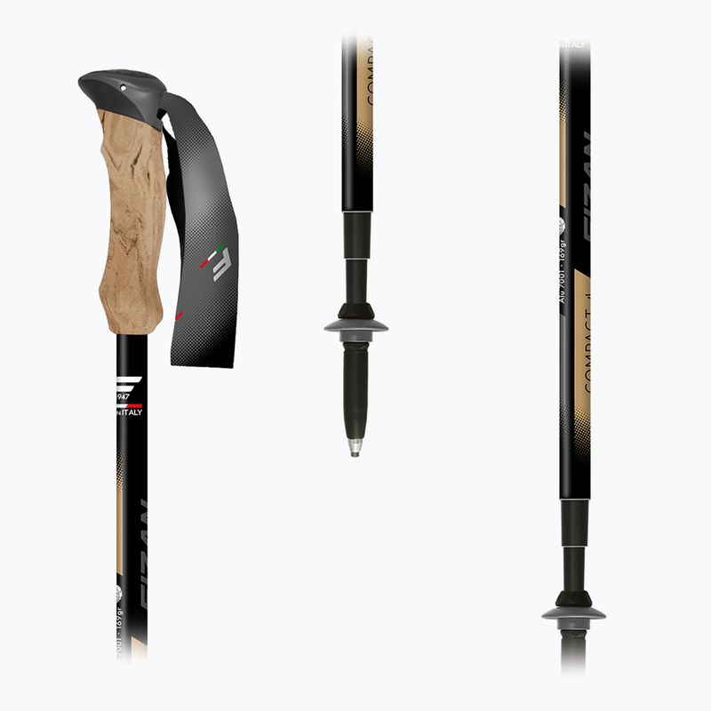 Bețe de trekking  Fizan Compact Tech 4 beige 5