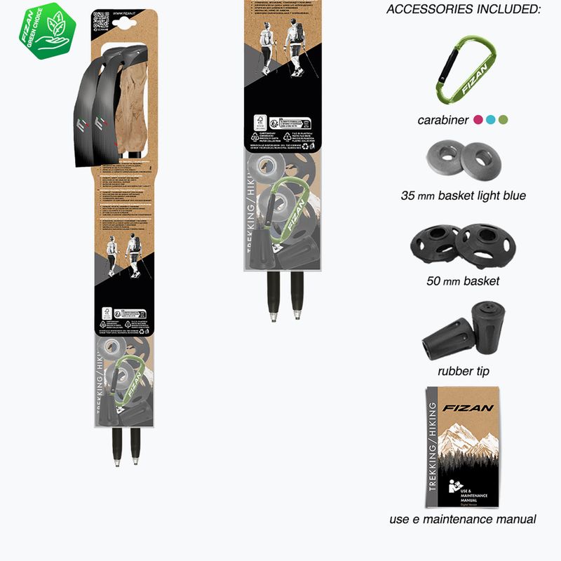 Bețe de trekking  Fizan Compact Tech 4 beige 7