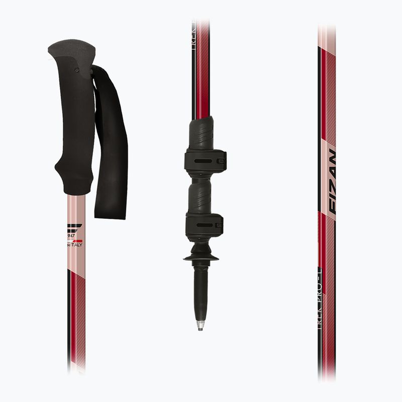 Bețe de trekking  Fizan Trek Pro L dark red 5