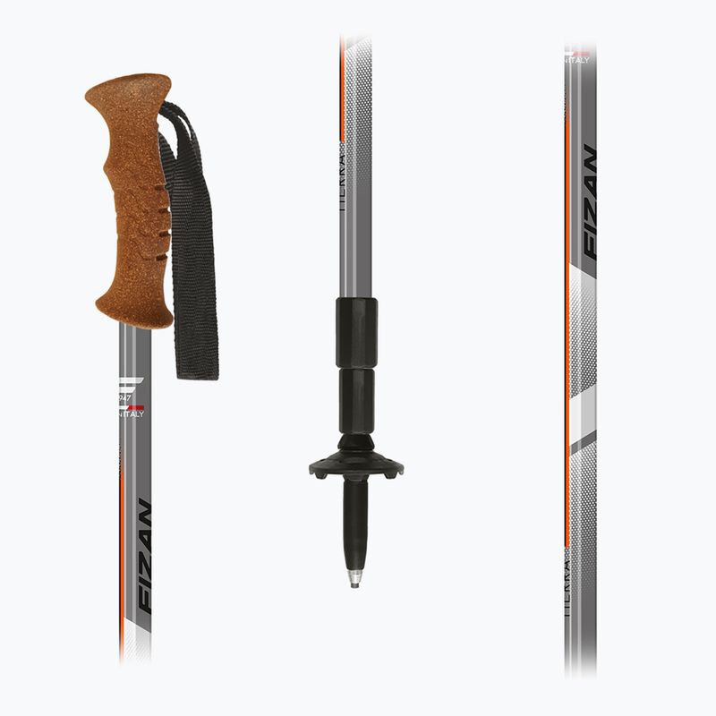 Bețe de trekking Fizan Tierra grey/orange 5