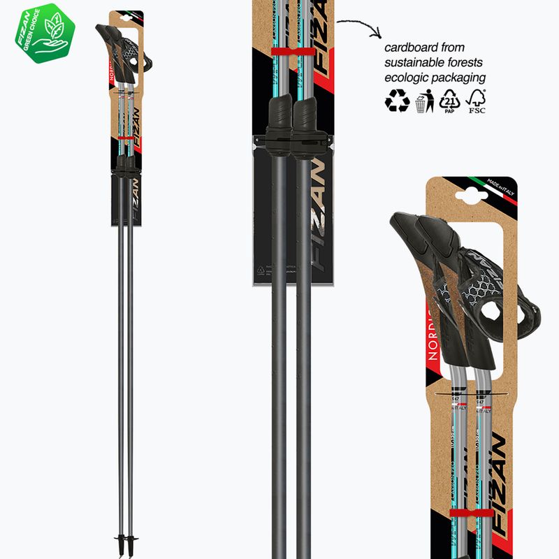 Bețe de nordic walking Fizan Carbon Pro Impulse grey 6