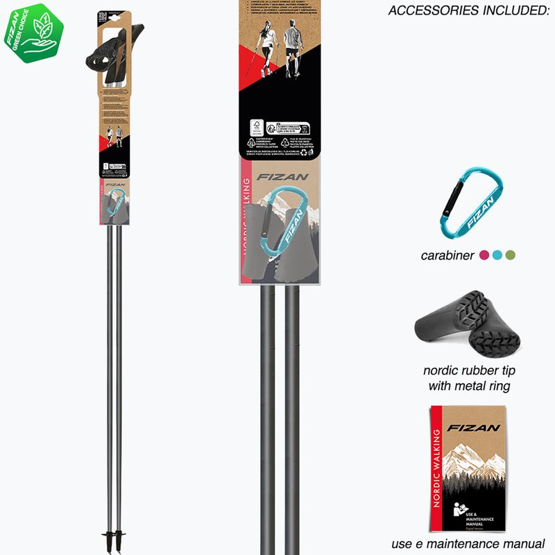 Bețe de nordic walking Fizan Carbon Pro Impulse grey 7