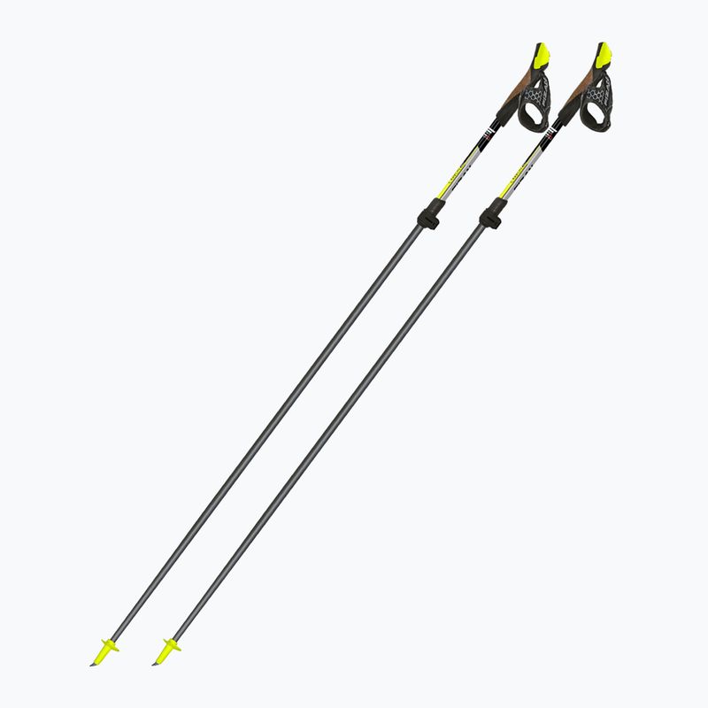 Bețe de nordic walking Fizan Carbon Pro yellow
