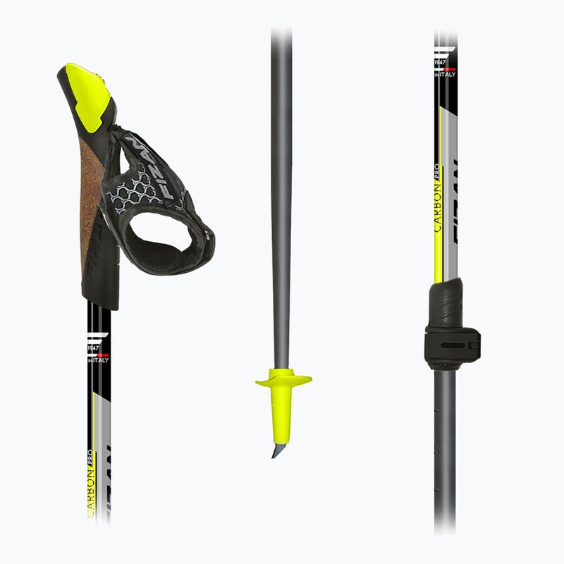 Bețe de nordic walking Fizan Carbon Pro yellow 5