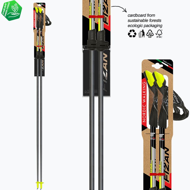 Bețe de nordic walking Fizan Carbon Pro yellow 6