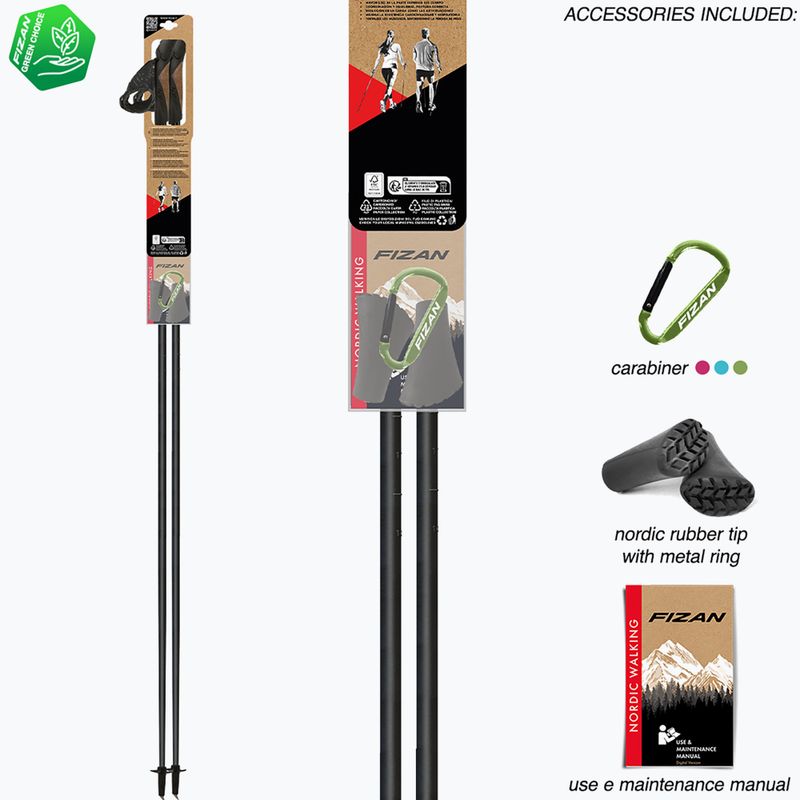 Bețe de nordic walking Fizan Tekno yellow 7