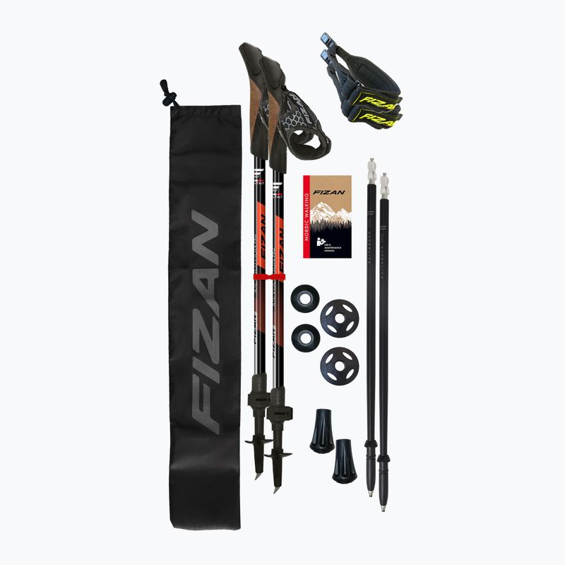 Bețe de nordic walking Fizan R-Evolution Pro red 3