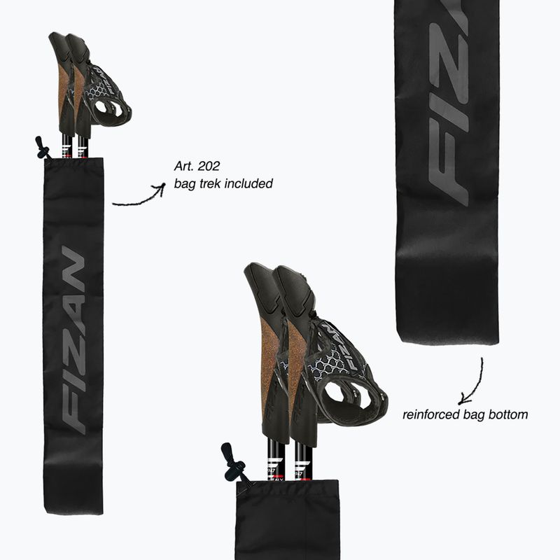 Bețe de nordic walking Fizan R-Evolution Pro red 5