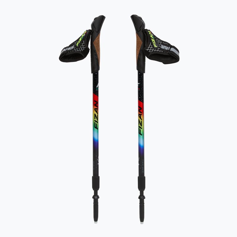 Bețe de nordic walking Fizan Speed Junior rainbow 5