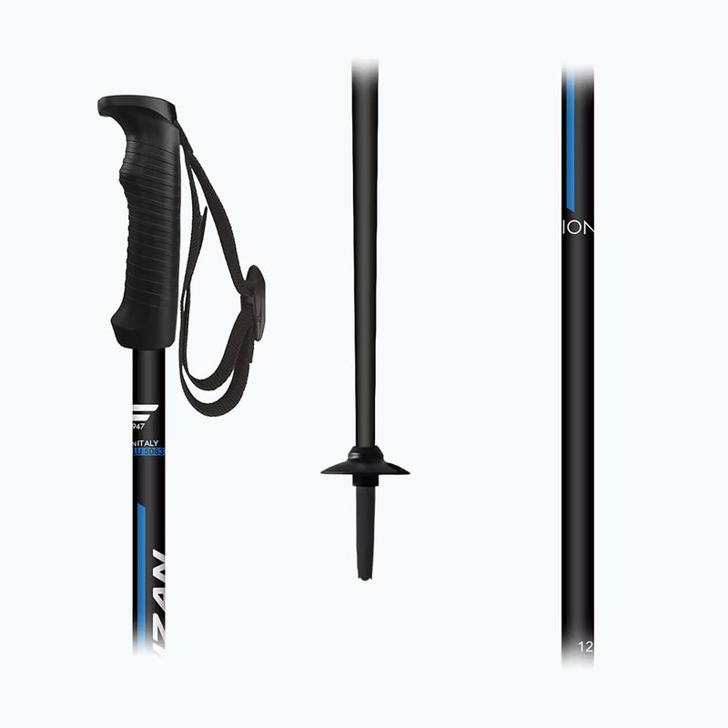 Bețe de schi Fizan Action black/blue 2