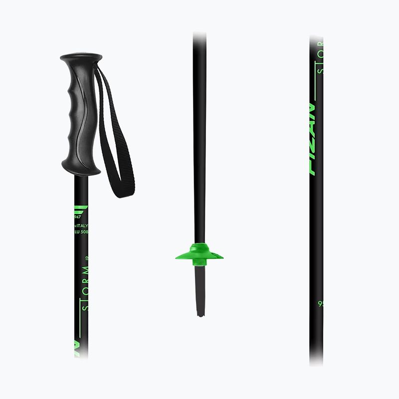 Bețe de schi pentru copii Fizan Storm Jr black/green 2