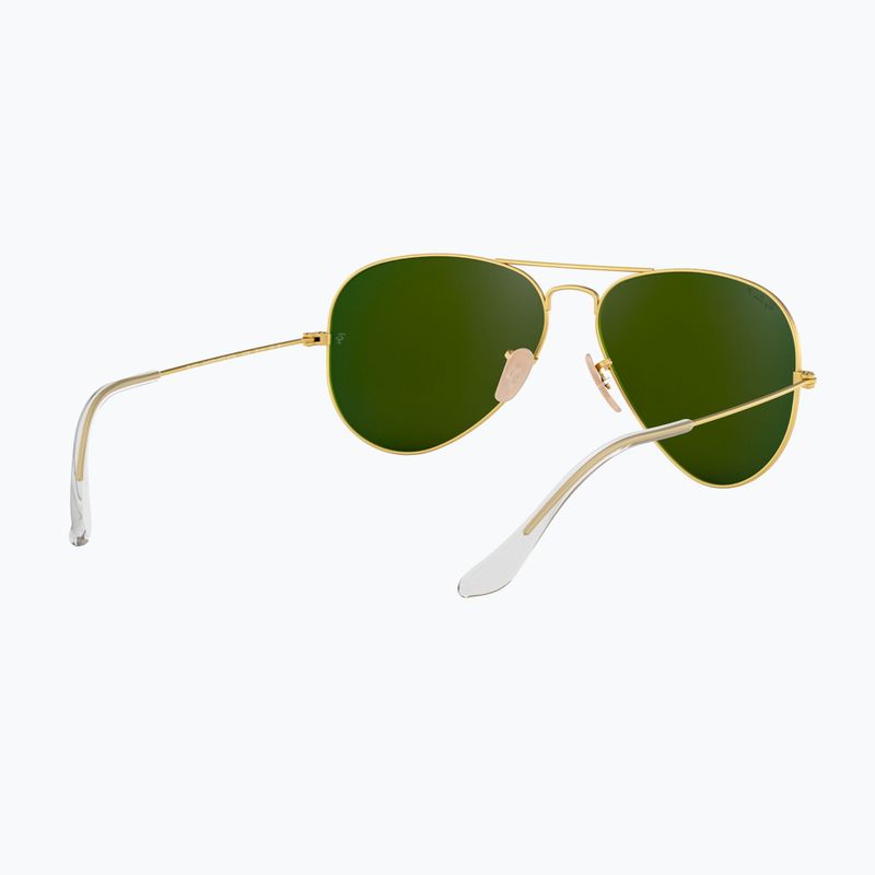 Ochelari de soare Ray-Ban Aviator Classic matt gold/blue polarized 6